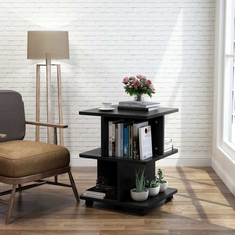 Latitude Run® Dawndi Wheel End Table with Storage Wayfair